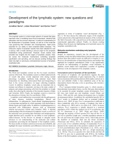 Development of the lymphatic system: new questions and paradigms