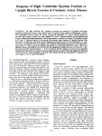 Response of Right Ventricular Ejection Fraction to Upright Bicycle