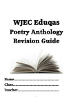 Poetry Anthology Revision Guide - Cardinal Newman Catholic School