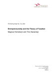 Capital Taxation and Entrepreneurial Activity