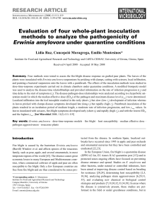 Evaluation of four whole-plant inoculation methods to analyze the