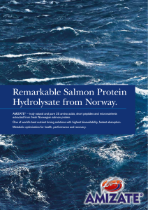 Remarkable Salmon Protein Hydrolysate from Norway.