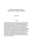 Patterns of Economic Growth: Hills, Plateaus, Mountains, and Plains