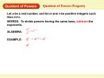 Quotient of Powers Quotient of Powers Property 42