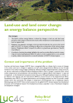 Land-use and land cover change: an energy balance