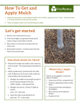 How To Get and Apply Mulch