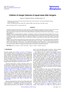 Lifetime of merger features of equal