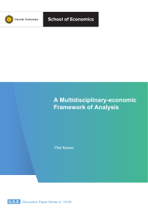 A Multidisciplinary-economic Framework of Analysis