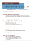 Email Cover Letter Tips