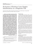 Evaluation of eardrum laser doppler interferometry as a