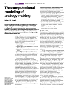 The computational modeling of analogy-making