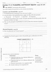 section 11-2 Probability and Punnett squares (pases 267-26e)