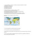 1. Long term differences in which two variables are the primary