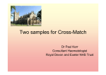 Two samples for cross