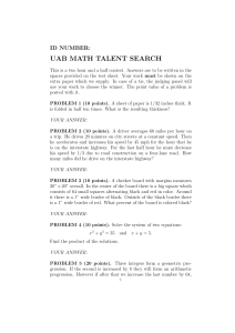 UAB MATH TALENT SEARCH