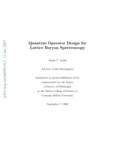 Quantum Operator Design for Lattice Baryon Spectroscopy