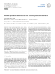 Electric potential differences across auroral generator interfaces