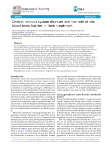 Central nervous system diseases and the role of the blood