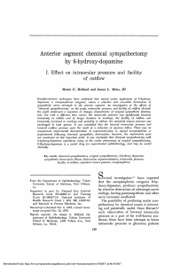 Anterior Segment Chemical Sympathectomy by 6-Hydroxy