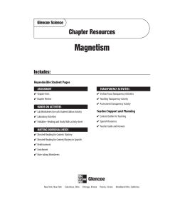 Chapter 23 Resource: Magnetism