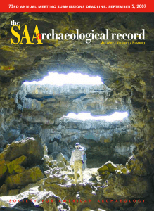 Number 3, May - Society for American Archaeology