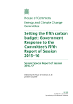 Setting the fifth carbon budget