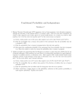 Conditional Probability and Independence