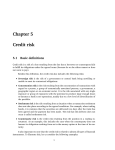 Chapter 5 Credit risk - Department of Applied Mathematics and