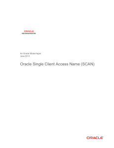 Oracle Single Client Access Name (SCAN)