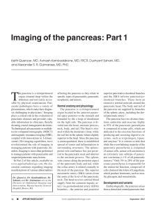 Imaging of the pancreas: Part 1