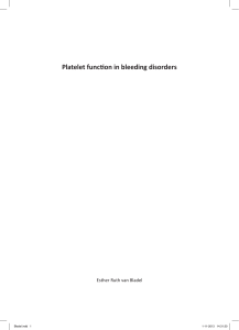 Platelet function in bleeding disorders