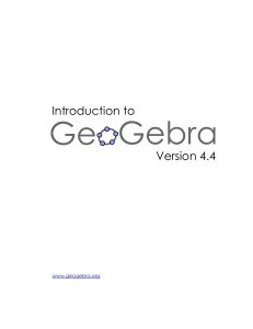 Intro To GeoGebra