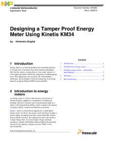 Designing a tamper proof energy meter with Kinetis KM34