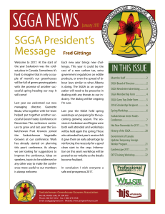 SGGA President`s - Saskatchewan Greenhouse Growers Association