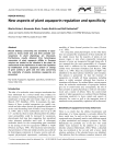 New aspects of plant aquaporin regulation and