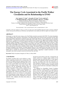 The Energy Cycle Associated to the Pacific Walker Circulation and