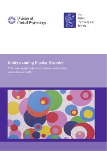 Understanding Bipolar Disorder - British Psychological Society