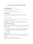 CK-12 Geometry: Using Similar Right Triangles Learning