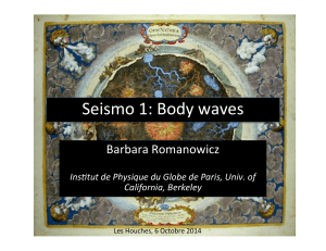 Seismo 1: Body waves