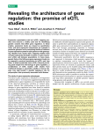 Revealing the architecture of gene regulation: the promise of eQTL