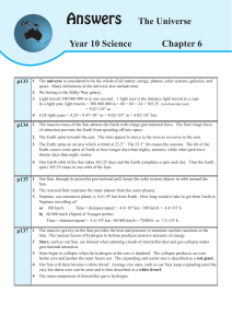 Answers The Universe Year 10 Science Chapter 6