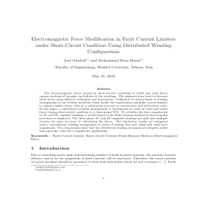 Electromagnetic Force Modification in Fault Current Limiters under