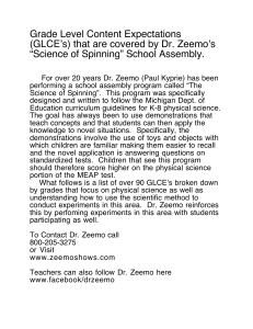 Here is a list of GLCE`s that are covered by Dr. Zeemo.