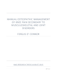 manual osteopathic management of knee pain secondary to