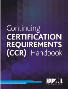 Continuing Certification Requirements Handbook