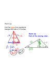 Warm Up Find the area of an equilateral triangle with side of 12