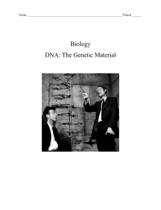 Biology DNA: The Genetic Material