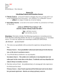 Worksheet for Identifying Primary and Secondary Sources
