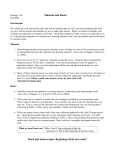 Minerals and Rocks Rock and mineral quiz: Beginning of lab next