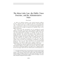 The Mono Lake Case, the Public Trust Doctrine